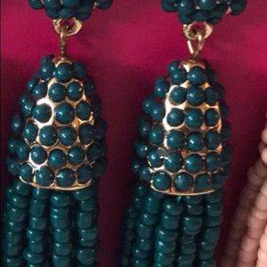 Bauble bar mini piñata teal earrings!